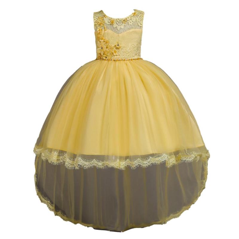 

Girl's Dresses Flower Child Princess And Little Girl Festival Decorated Lace 00107Girl's, Green