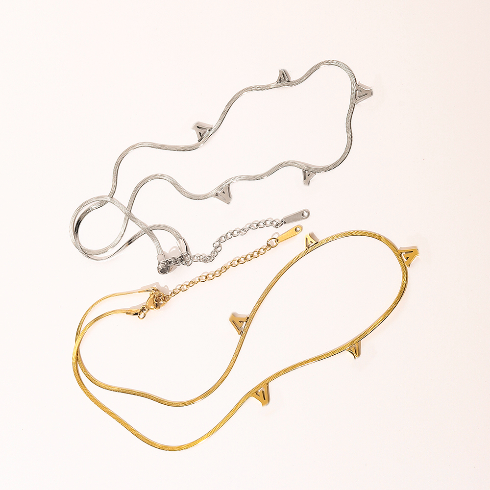 

Luxury Fashion Choker Necklace Designer 925 Silver Plated 18K Gold Plated Stainless Steel Letter Pendant Necklaces For Women Wedding Jewelry ZG1033