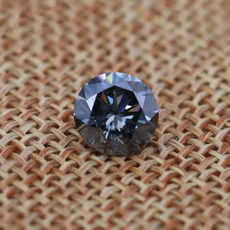 

Other Real 0.5-3ct Blue Gray VVS1 Moissanite Loose Stones Round Brilliant Gemstone For Diy Jewelry Pass Diamond TesterOther OtherOther