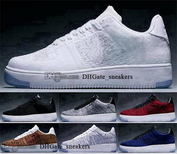 

Trainers AirForce Low Ultra Fly knit Mens Shoes Sneakers Size 12 Force High top Air Us 12 Platform 1 Women US12 One Runnings Eur 46 Casual Schuhe 7438 Blue White Black