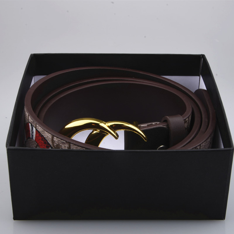 Designer Hommes Femmes Mode Ceinture Femmes Ceintures en cuir Or Argent et Boucle noire