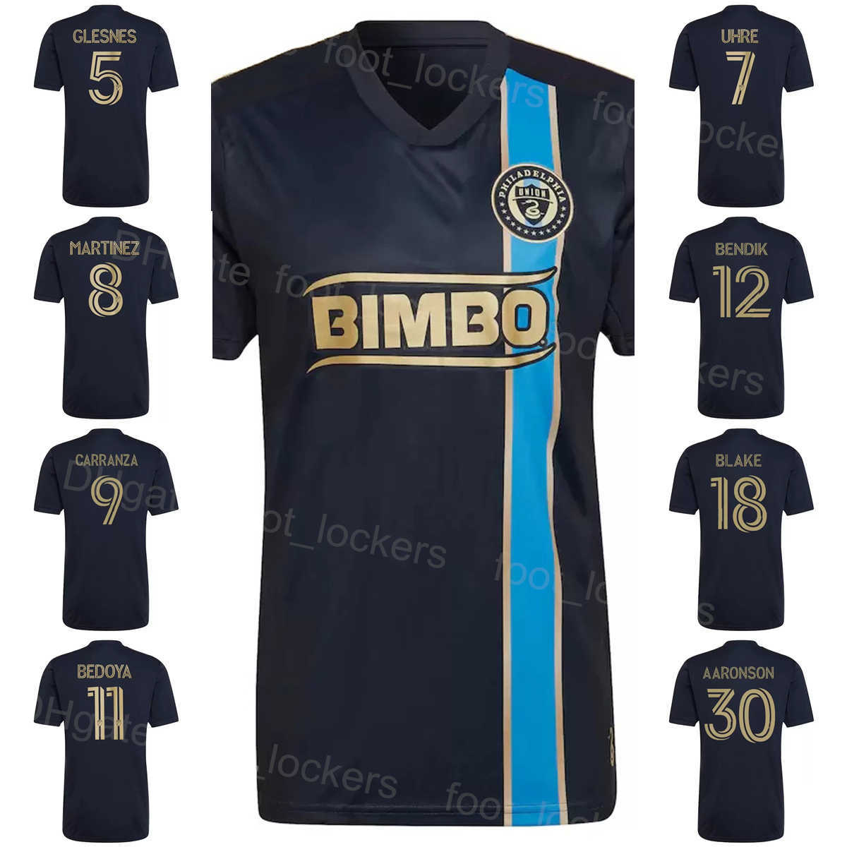 

MLS Club Team Philadelphia Union 7 UHRE Soccer Jerseys 27 WAGNER 5 GLESNES 3 ELLIOTT 18 BLAKE 8 MARTINEZ 6 GAZDAG 9 CARRANZA 11 BEDOYA 19 BURKE Football Shirt Kits Black