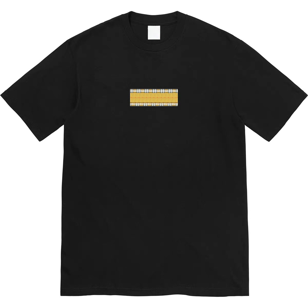 

22SS Week3 Signed Jointly Classic Box Letter Printed Tee Men Women Couples Summer Simple Short Sleeve Fashion Casual Breathable Street Solid Color T-shirt TJAMTX077, Black