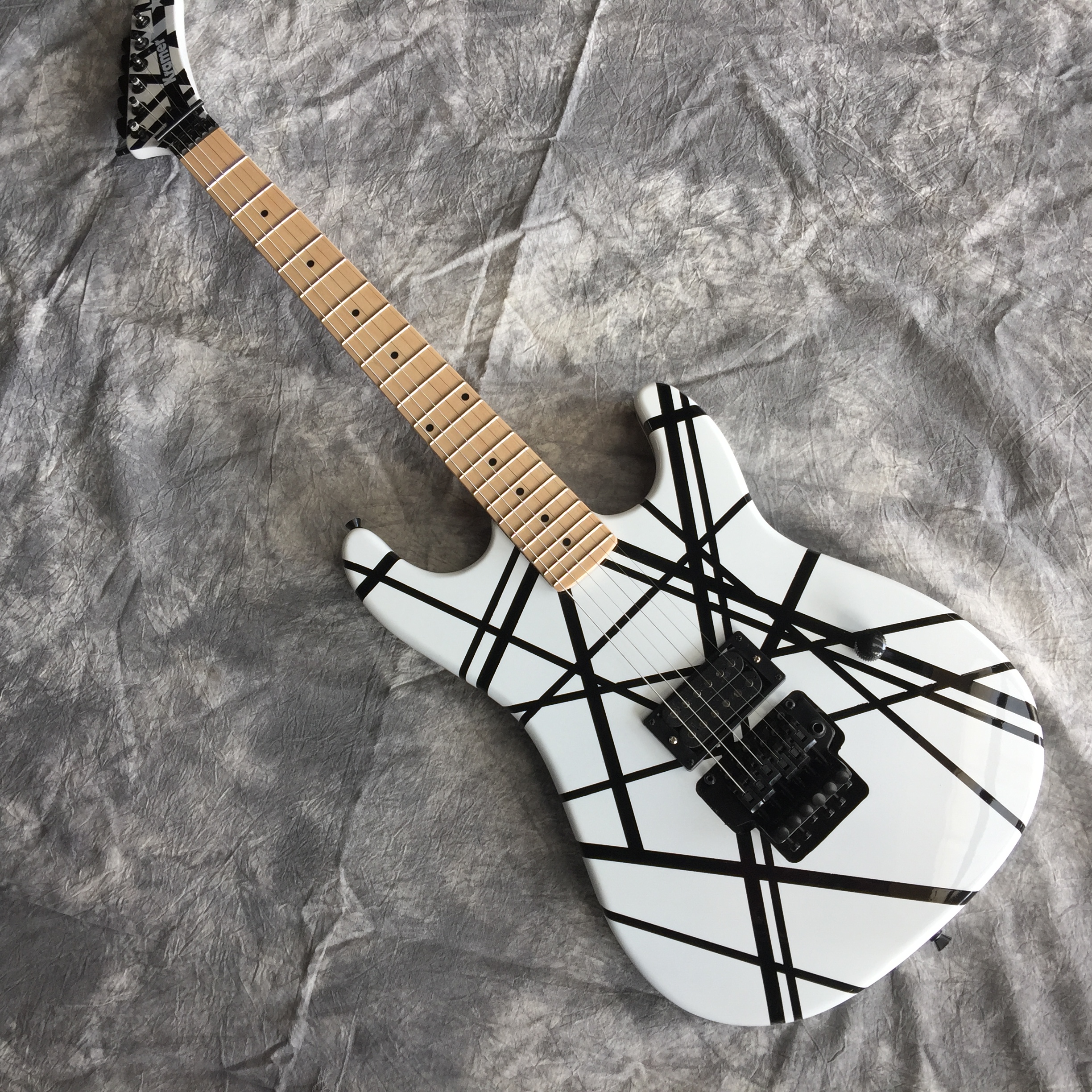 HOT! E V H Electric Guitar Body Mahogany Tremolo White Can Customize-image-759924411