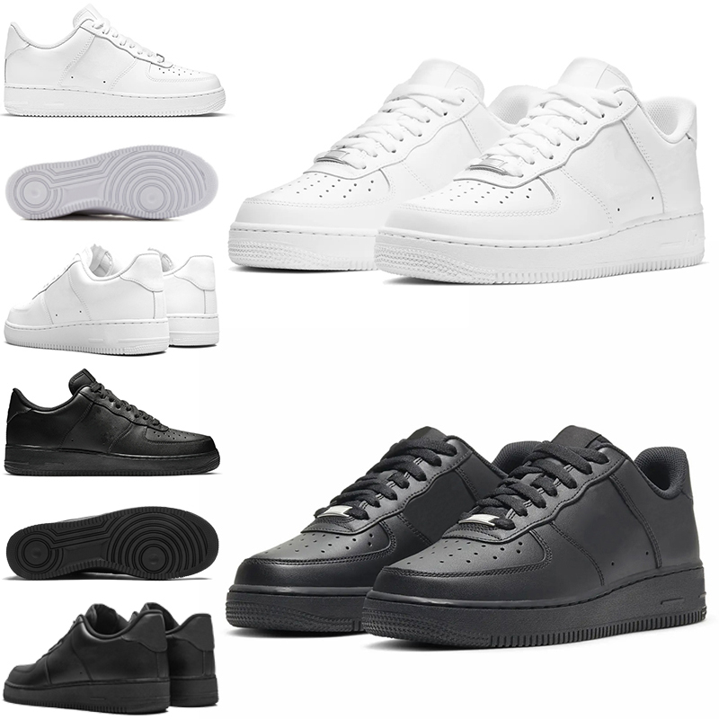 

classic 1 for one low running shoes men women Triple White Utility Black Red af1 mens womens trainers outdoor platform sneakers, Triple white low