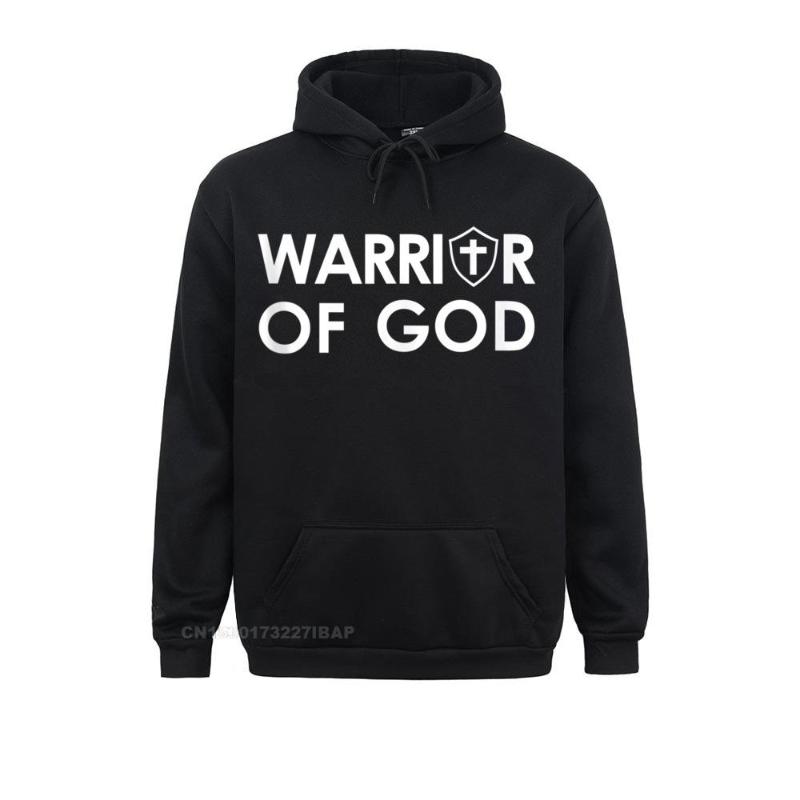 

Men' Hoodies & Sweatshirts Warrior Of God Faith Based Spiritual Christian Hoodie Normcore Plain YEAR DAY Men Outdoor Hoods, Black
