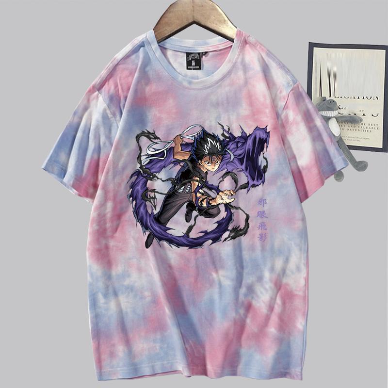 

Men's T-Shirts Japanese Anime YuYu Hakusho T-shirt Men Cool Manga Graphic Tees Summer 2022 Harajuku Clothes, Black