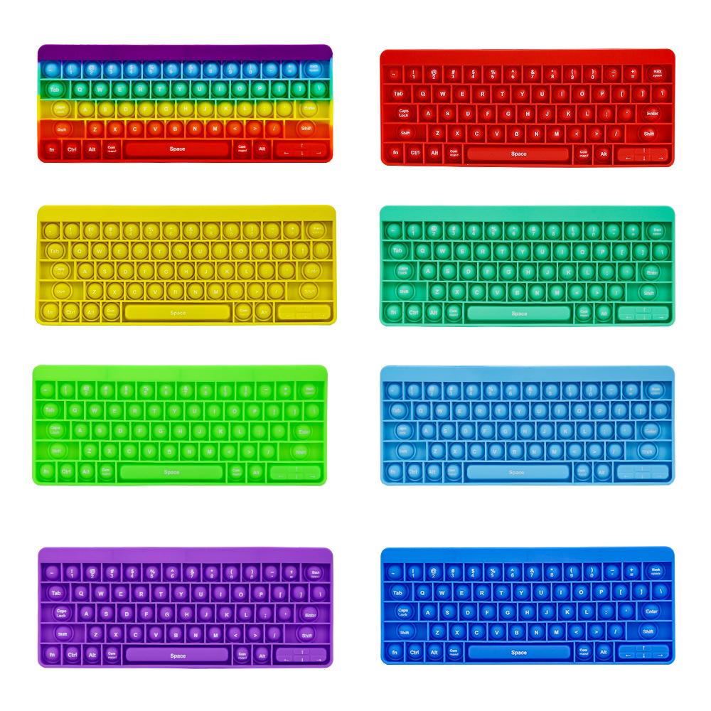 

Keyboard Silicone Decompression Toy Push Bubble Entertainment Computer Keyboard Fidget Fingertip Toys Calculator