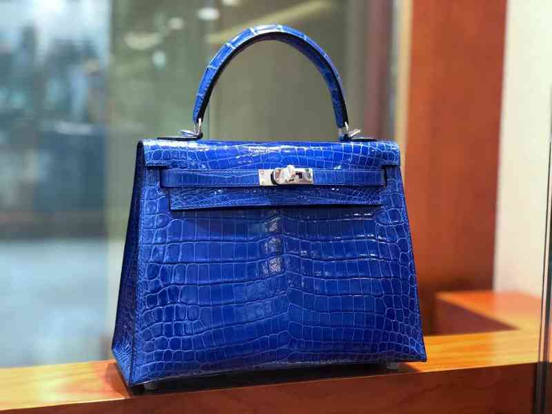

Designer Herbag High Sense Luxury Tote Handbags Crocodile Skin Crocodile Skin Women's Handbag Single Shoulder Messenger, Sky blue