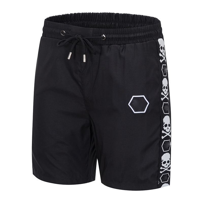 

Skull Beach Shorts Mens women Drawstring Short Relaxed Homme Fashion designer beachwear Printed letters Summer black white Breathable Basketball Sweatpants -3XL