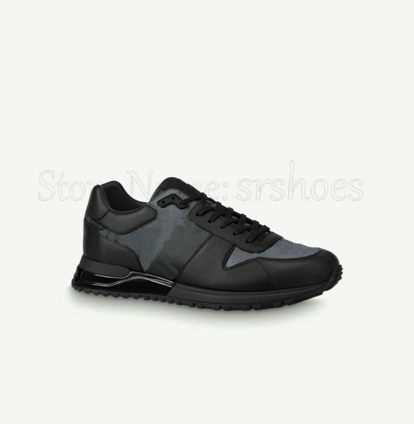 

RUN AWAY Designers Shoe Rainbow Sneakers Monograms Leather Shoes Italy Luxurys Mens Designer Trainer Runner White Black Casual Shoe, Color 1