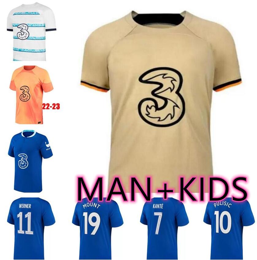 

22 23 KANTE MOUNT STERLING soccer jersey JAMES JORGINHO Reece James CHILWELL KOVACIC HAVERTZ WERNER ZIYECH PULISIC 2022 2023 football shirt men kids kit j
