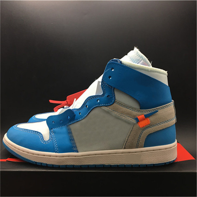 

Mens 1 UNC Basketball Shoes Jumpman 1s Powder Blue Sports Sneakers With Size US7-13, Customize