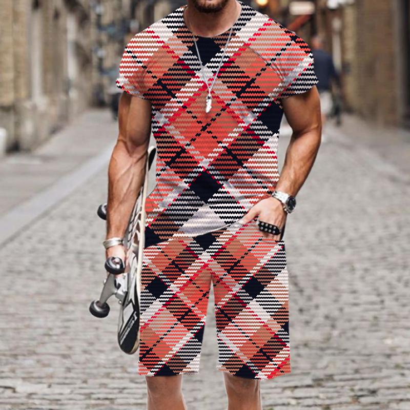 

Men's Tracksuits Men's T-shirt Set Luxury O Neck Hip-hop Tops Sportswear Outfit Casual Harajuku Short Sleeve Summer Funny Street 2022 Be, At1991jiaadk919