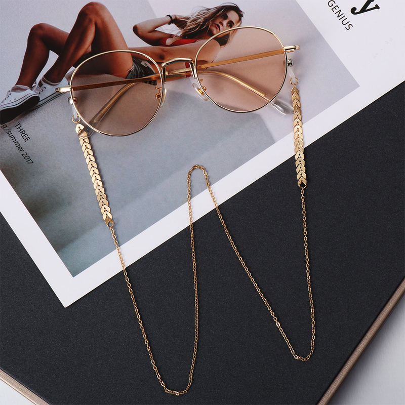 

1PCs Women Fashion Pearls Sunglasses Chains Gold Eyeglasses Holder Necklace Eyewear Retainer Accessories 220615