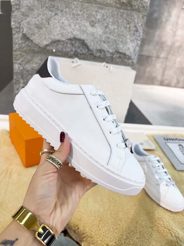 

Mens Casual Shoes Fashion Designer Ladies Luxury Lace-Up White Sneakers Comfortable Non-Slip Genuine Leather Low Top Outdoor Sneakers 36-44, #4