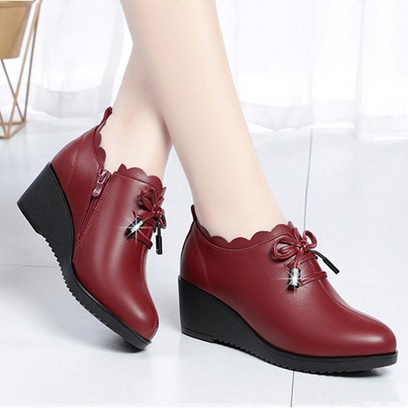 

Dress Shoes Plus Size 35-42 Fashion 2022 Spring Pumps Women Office Soft Sole Leather Chunky Heel Mid Comfortable High HeelsDress, Black b 5cm