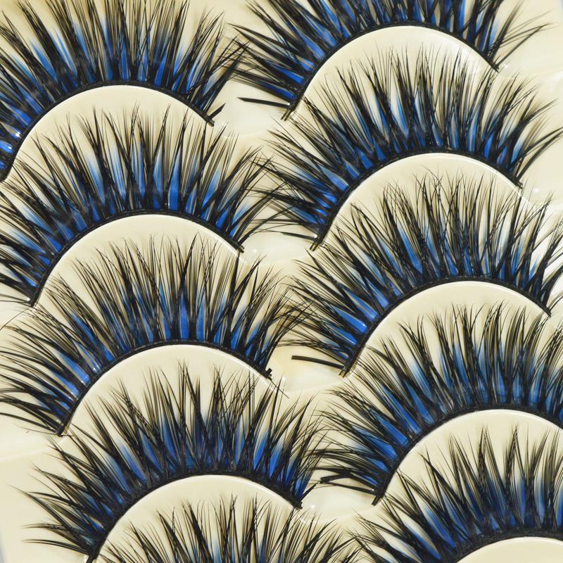 

False Eyelashes Pairs 019 Eyelash Soft Long Makeup Eye Lash Extension Natural Fake Black Cross EyelashFalse