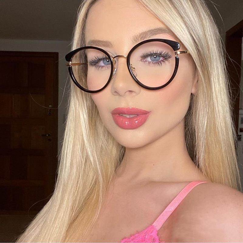 

Sunglasses Retro Round Myopia Glasses Frame Women Computer Spectacles Female Anti Blue Light Blocking Prescription Optical EyeglassesSunglas