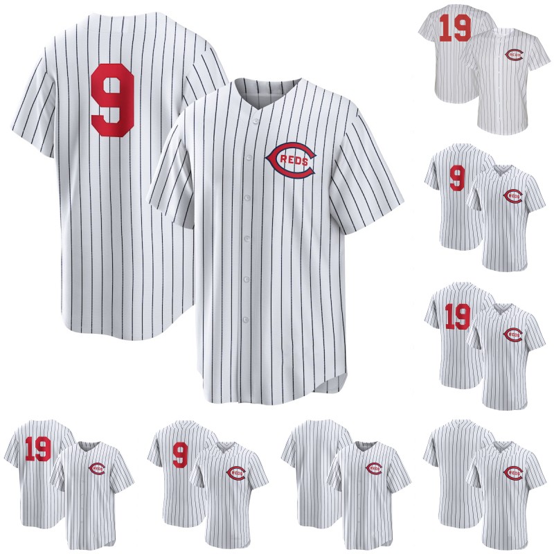 

#9 Mike Moustakas 2022 Field of Dreams Jersey Jonathan India Hunter Greene Joey Votto Aramis Garcia Tyler Stephenson Albert Almora Jr. Pham Kyle Farmer Baseball Jersey, Mens cool base red