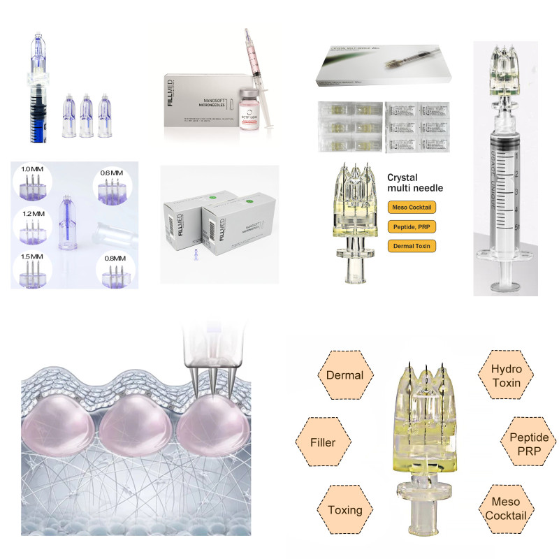 

Fillmed Nano soft Microneedles Three Needles Anti Aging Around Eyes Filorgas NCTF 135 Ha FIller Multi 3pins 5pin Crystal Needle for Dermal Filler
