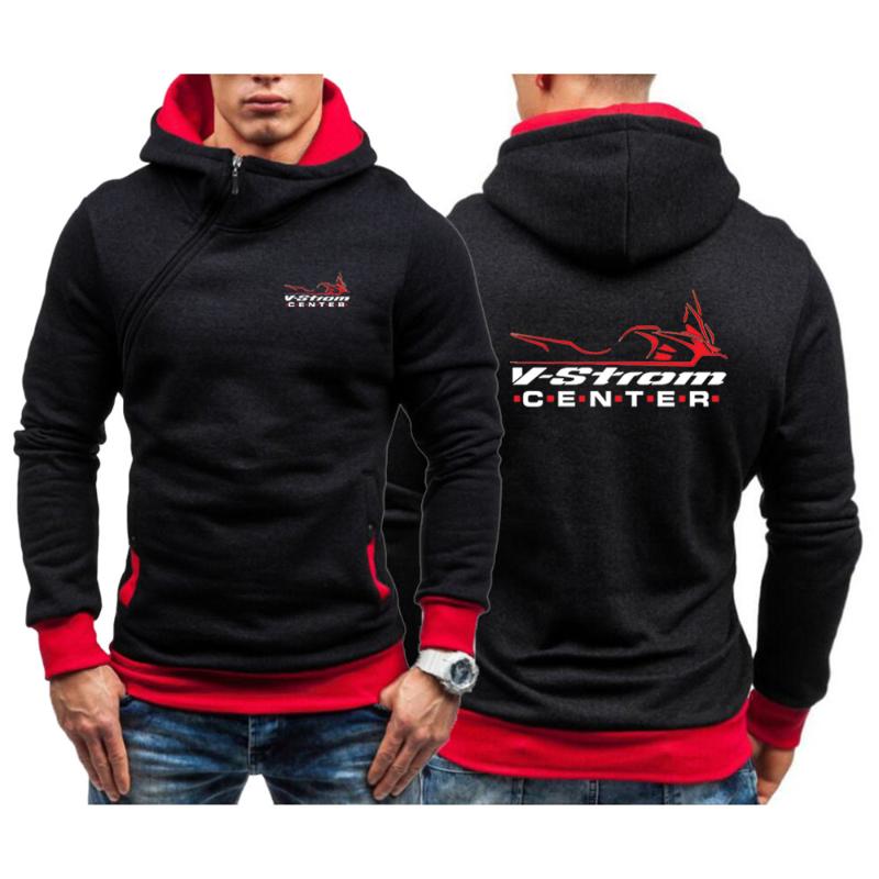 

Men's Hoodies & Sweatshirts Strom Dl1000 Dl650 Adventure Motorcycle 2022 Men's Fashion Casual Hoodie Harajuku Print Diagonal Zip Hooded