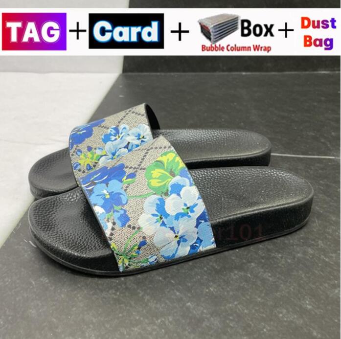 

Designer Men Women Sandals with Correct Flower Box Dust Bag Shoes tiger snake print Slide Summer Wide Flat Slipper size 35-45