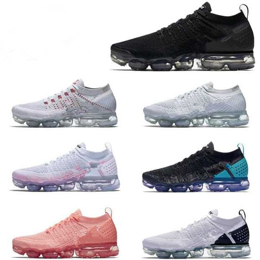 2022 hommes Chaussures pour femmes Runnings Vapourmax Fly 2.0 Knit 1.0 Max Triple Black Sports Vapor Femmes Volt Orca Trainers Cushion