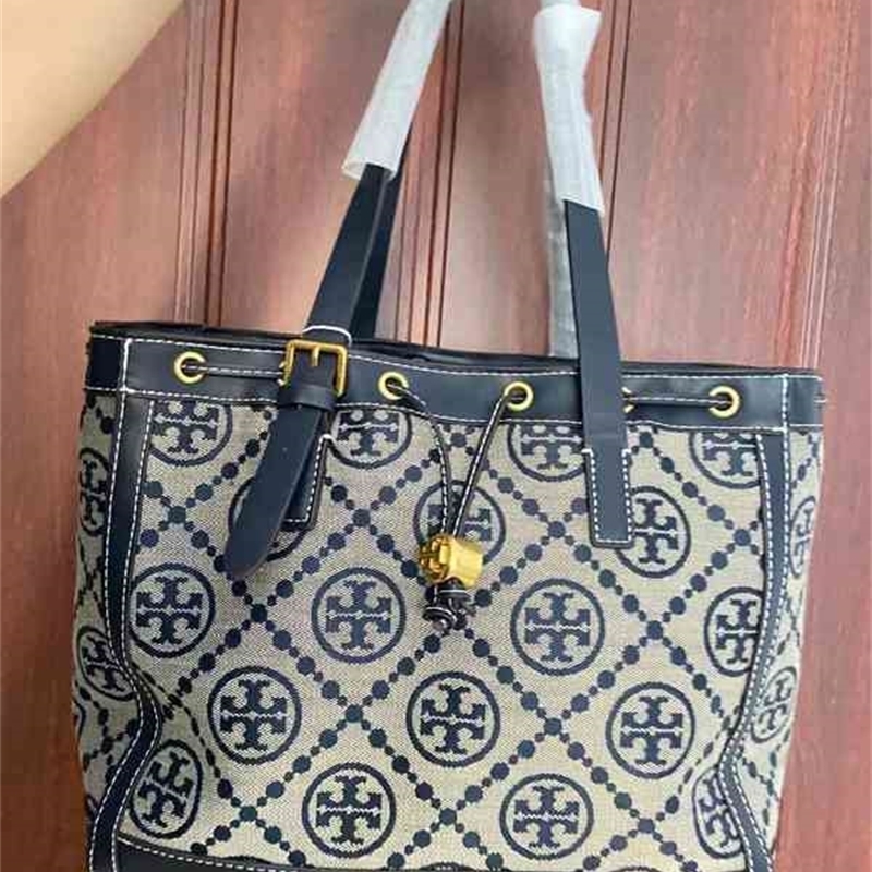 

Handbag torysburchs Designers T Monograms Bags Jacquard Fashion Bag Women's Embroidery Tote High Capacity Versatile One ShoulderCMAJGK1O, Blue