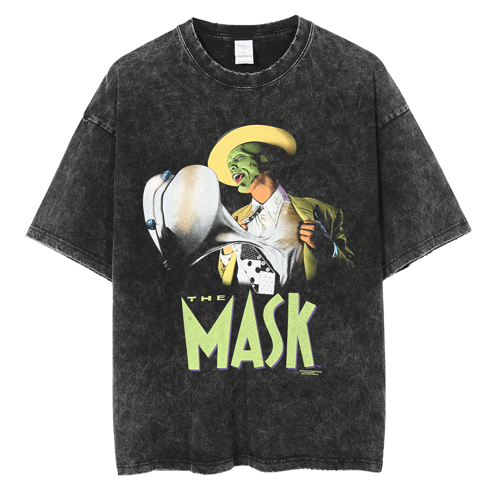 

Men Hip Hop T Shirt Graphic Print Tee Shirts 2022 Top Washed Short Sleeve Distressed, Black