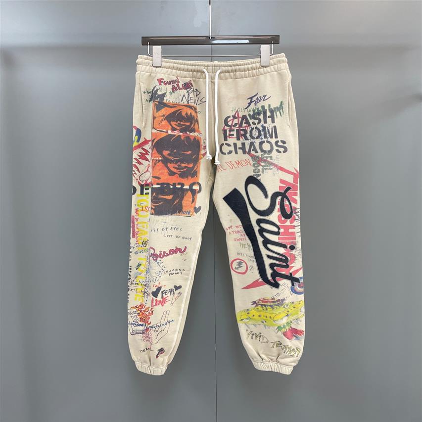 

Mens 2022 fall designer new fashion beautiful printing track jogging pants - US SIZE pants - tops mens yoga joggers track sweat pa323x, Multi