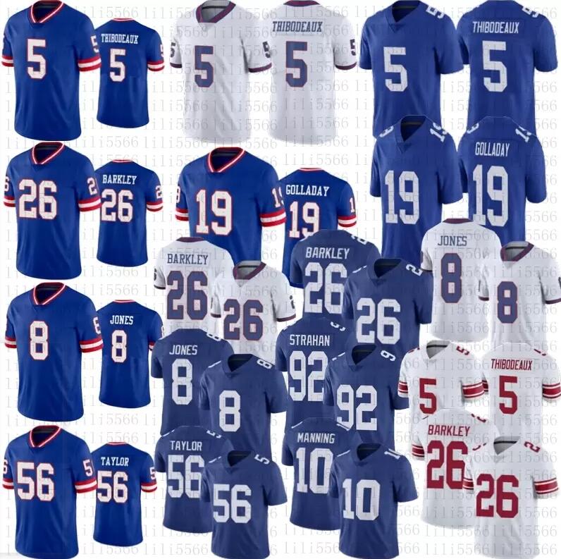 

Jersey New York''Giants''Saquon Barkley Football Kayvon Thibodeaux Michael Strahan Eli Manning Daniel Jones Kenny Golladay Jerseys, Custom youth(j r)