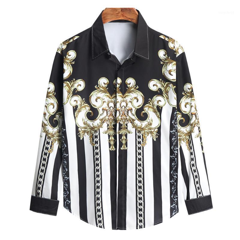 

Men's Casual Shirts WZ1028 Fashion 2022 Runway Luxury European Design Party Style Clothing, As pic