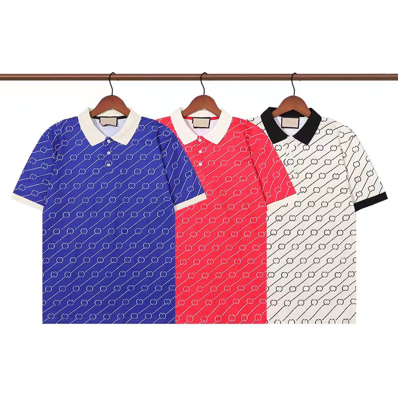 

Designer polo shirts Men luxury fashion polos classic Italy letter G high quality Men's Summer T Shirt Many colors choose size M-2XL, Extra shipping fee