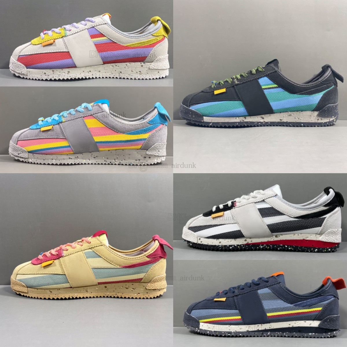

Union x Cortez la running shoes for men women Unions Cortezs Off Noir Lemon Frost Sesame Light Smoke Grey nylon mens trainers sports