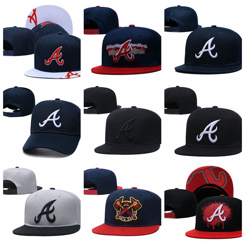 

Newest 18 styles Braves A letter snapback baseball caps hip hop cotton casquette bone gorras hats for men women