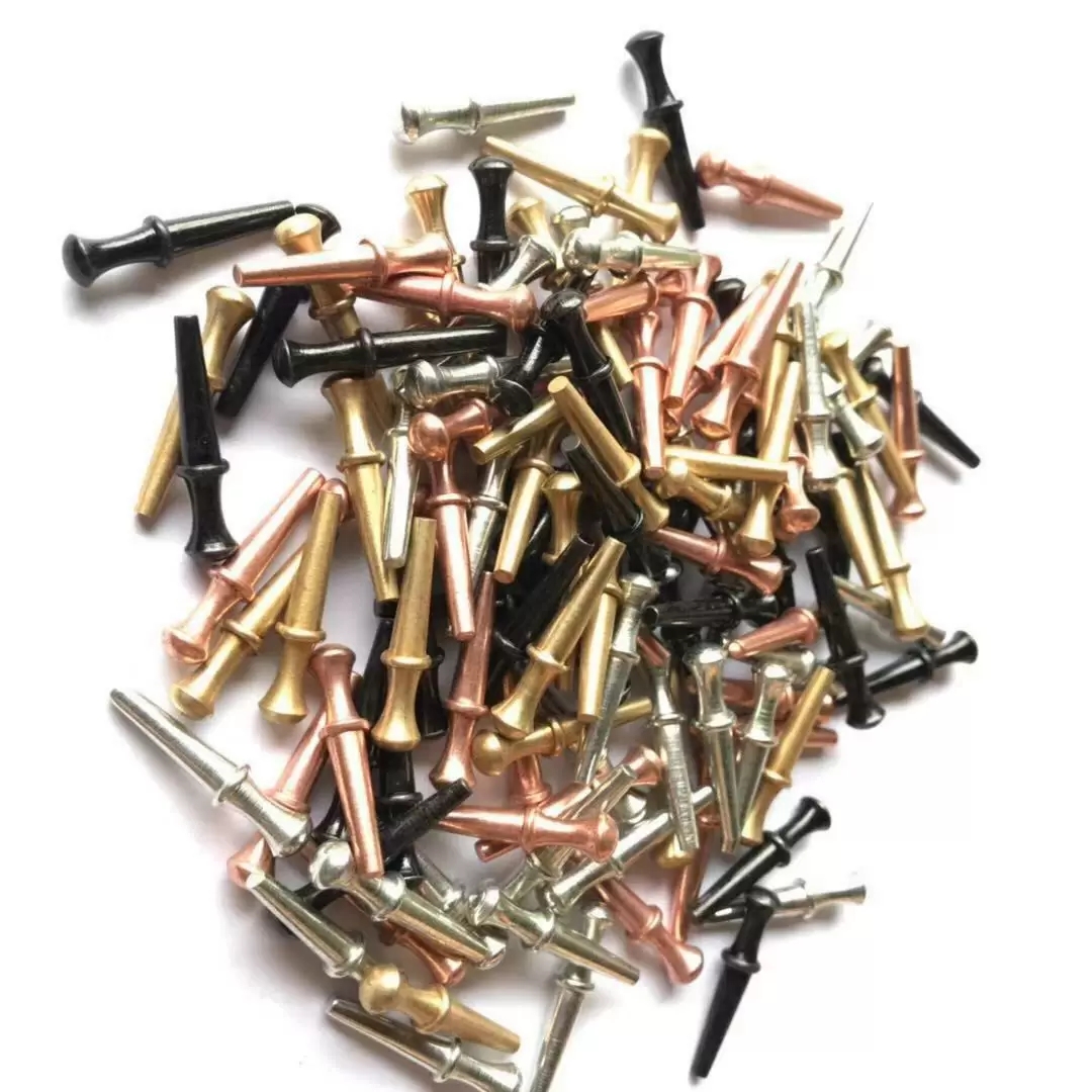 

30pcs/set mixed 4 colors 1/8 Cribbage Pegs pegged metal 4 colors 28.6 mm family antique Cribbage score Scribbage