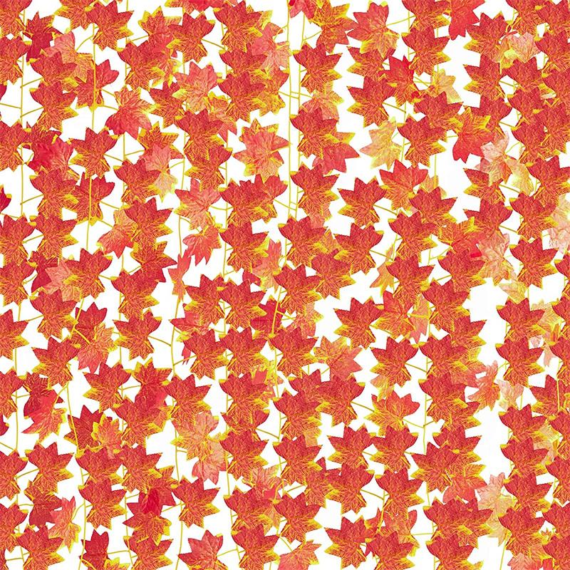 

Decorative Flowers & Wreaths 2.4m Red Rattan Garland Decorations Outdoor Hanging Vines Artificial For Autumn Thanksgiving Fall DecorDecorati, 1 string