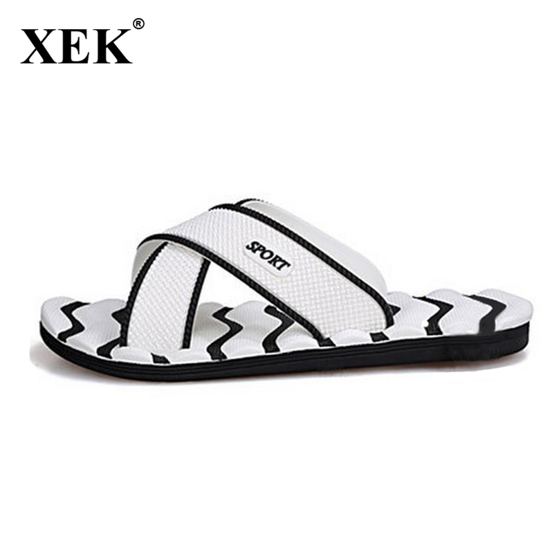

Slippers Lightweight Casual Plaid Stripes Sandals Summer Fashion Men Classic Flip flops Soft Beach Shoes XC19 220616, Black