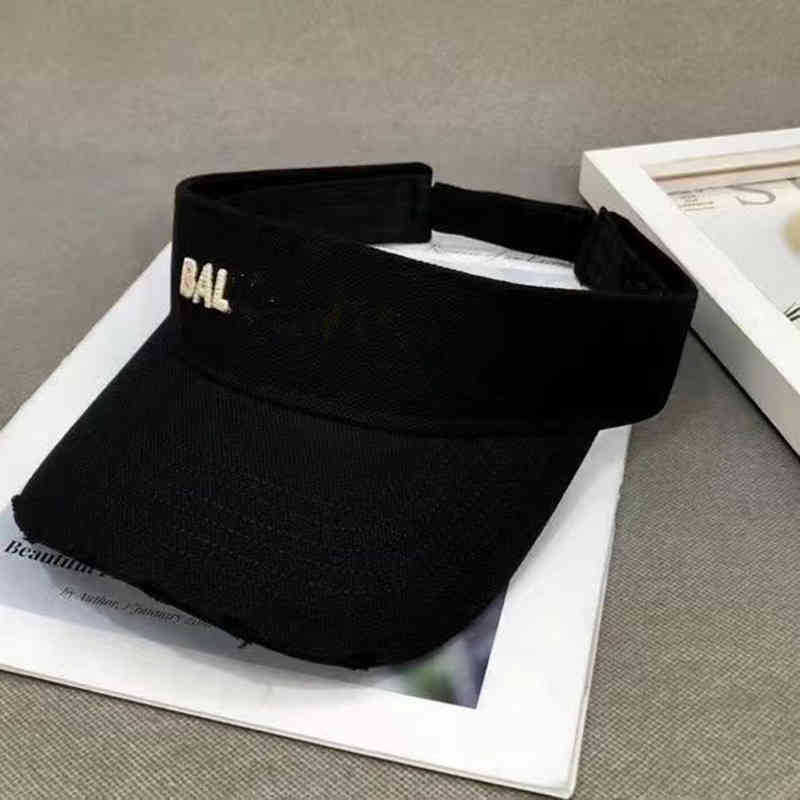 

3 Color Fashion Designer French Letter Topless Holiday Beach Hat Ladies Wide Brim Hat High Quality Sun Hat Tide 3k1K1