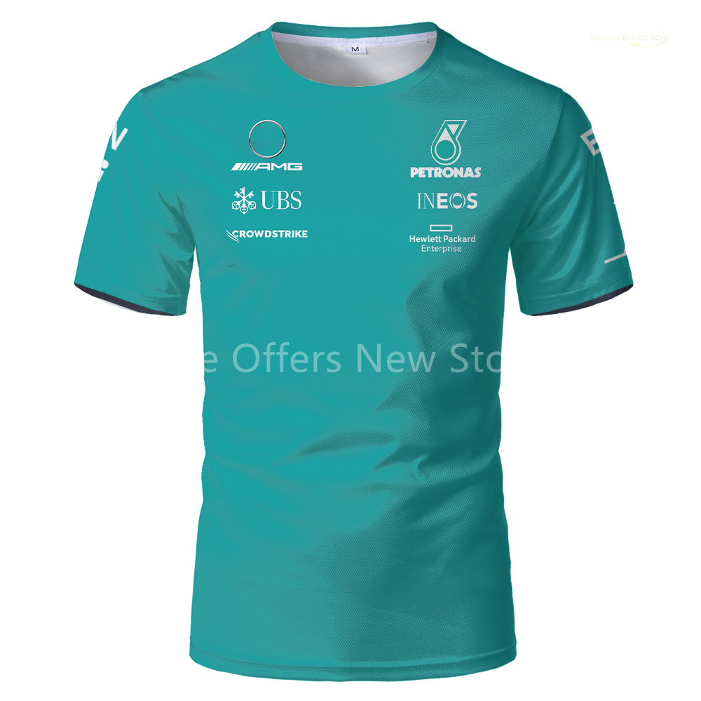 

2022 F1 Team Racing Men's and Women's t Shirts Printed Short Sleeve Summer Formula Fan Locomotive Moto Lewis Hamilton