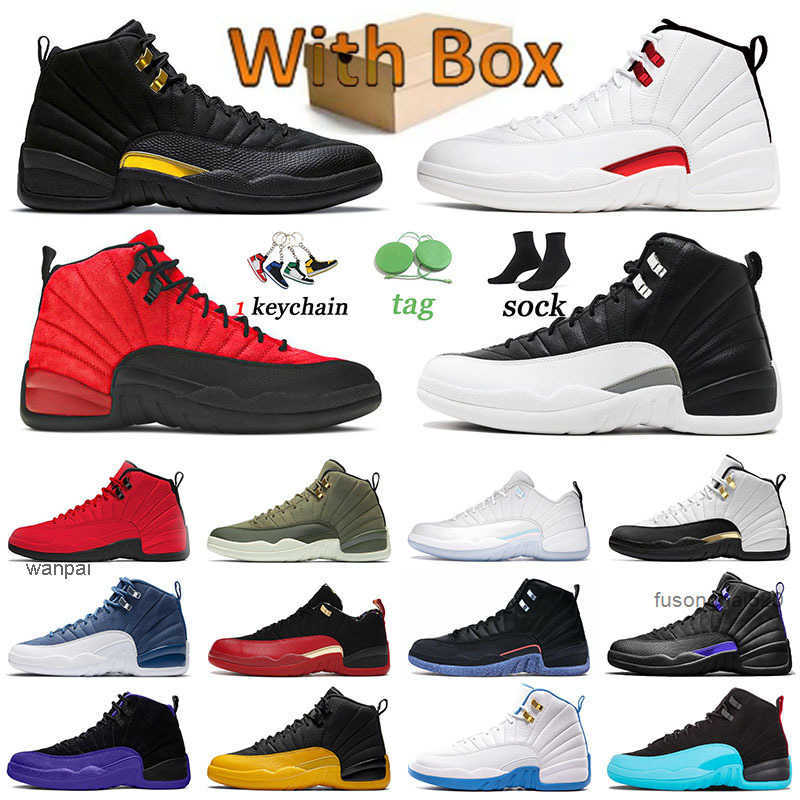 

Jumpman 12 Basketball Shoes Top quality Black Taxi 12s Sneakers FIBA Trainers Sports Playoffs Royalty Twist Flu Game Univer OG designer shoes, B21 40-47 playoffs