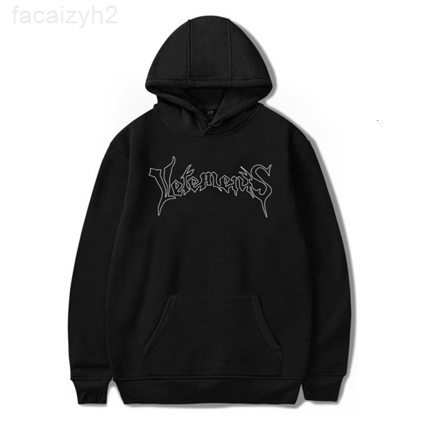 

European New high quality Vetements gothic letter printing hoodie hip hop metal design men and women clothes casual top, 2# packing bag