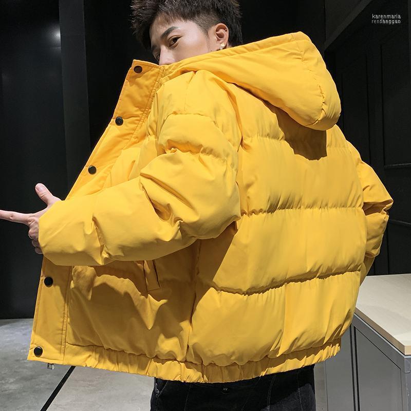 

Men's Down & Parkas 2022 Winter Windbreak Bread Suit Outwear Cotton Hooded Zipper Jacket Mens Warm Duck Coat Male Thicken1 Kare22, Black