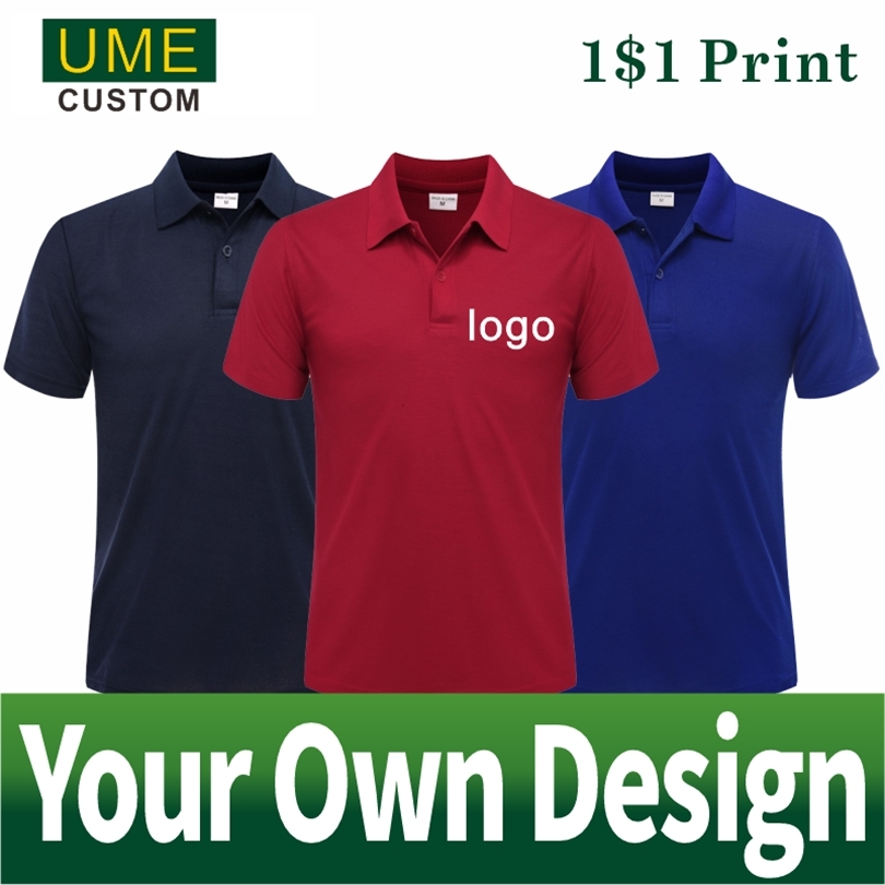 

Solid Color Lapel POLO Shirt Summer Fashion Breathable Men and Women ShortSleeved Top Custom Embroidery Printing 220615, Green