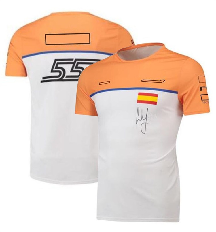

2022 F1 Formula One racing suit men' short-sleeved plus size team suit LOGO custom summer casual quick-drying T-shirt