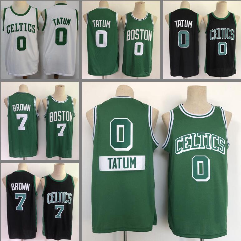 

Hot basketball jerseys Jayson Tatum Jaylen Brown green jersey, With logo