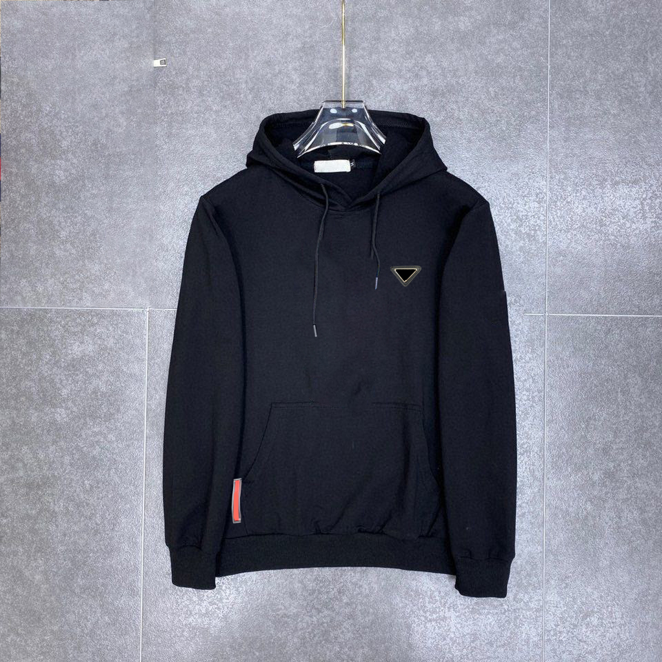 

Men's hoodie white and black color designer inverted tripod brand thickened 100% cotton plus size for couples XL 2XL 3XL