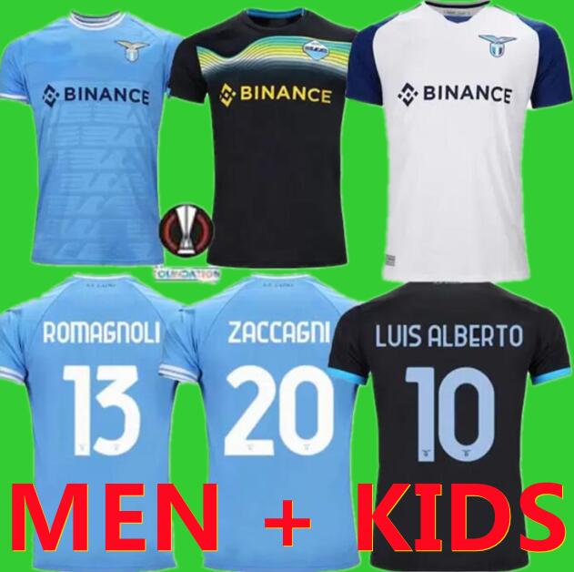 

22 23 Lazio soccer jerseys home away third 2022 2023 F. Anderson PEDRO football shirt LUIS ALBERTO IMMOBILE SERGEJ LAZZARI Zaccagni Men Kids kits maglia da calcio top