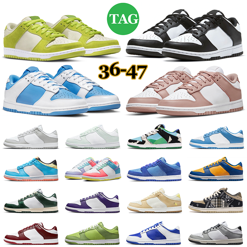 

Panda Mens Designer Casual Shoes Men Women Sneakers White Black Paisley University Blue Red Grey Fog Easter Outdoor Sports Mens Trainers, Classic triple white